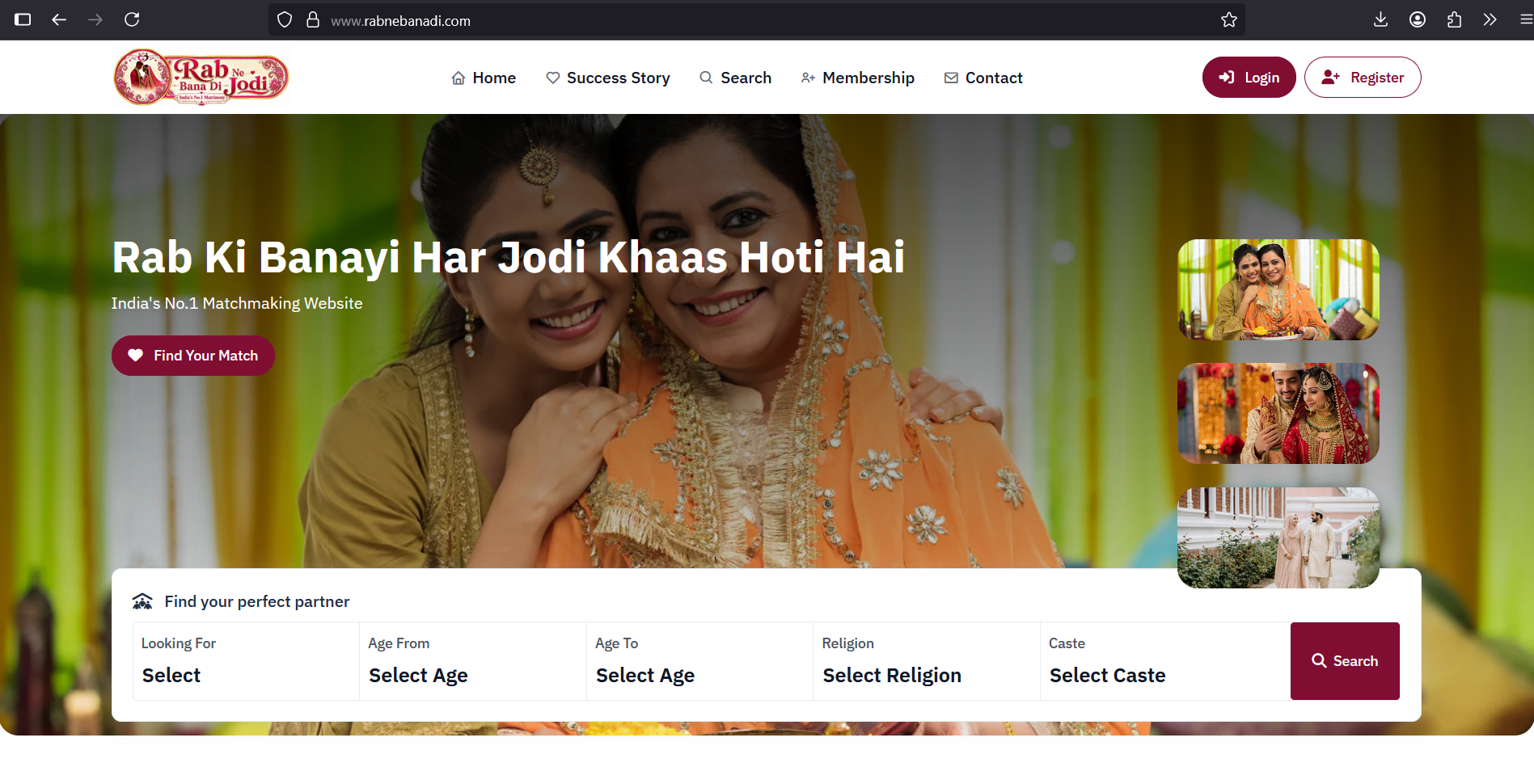 Rabnebanadi Jodi Matrimony platform Karnataka India