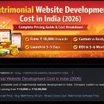 Matrimonial Website Development Cost in India (2026)