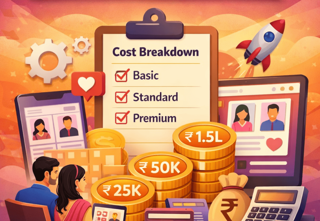 matrimony app development cost