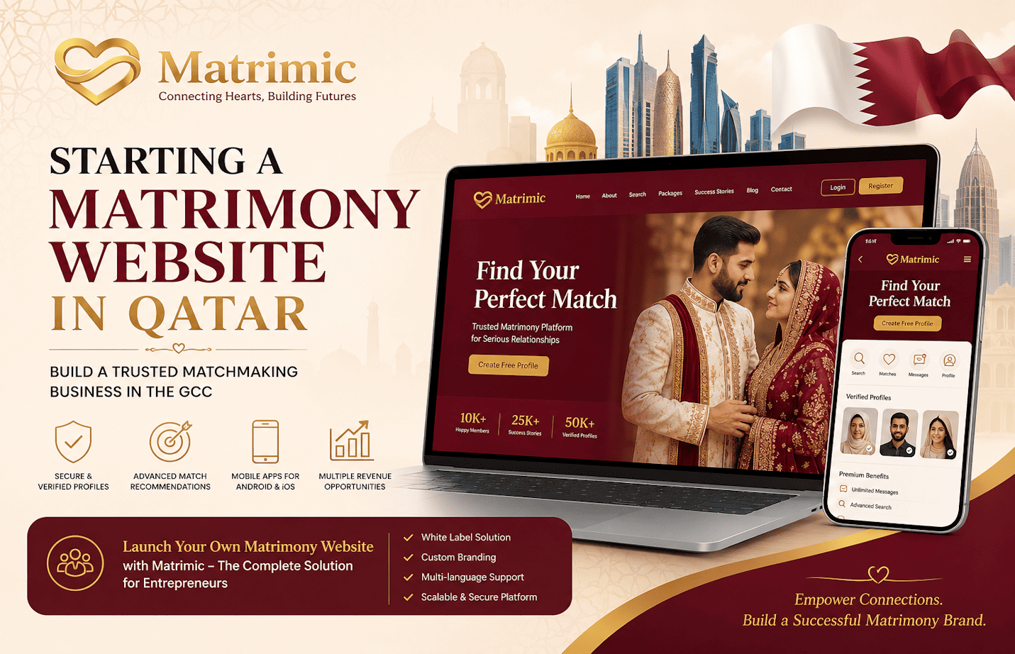 Start a Matrimony Website in Qatar