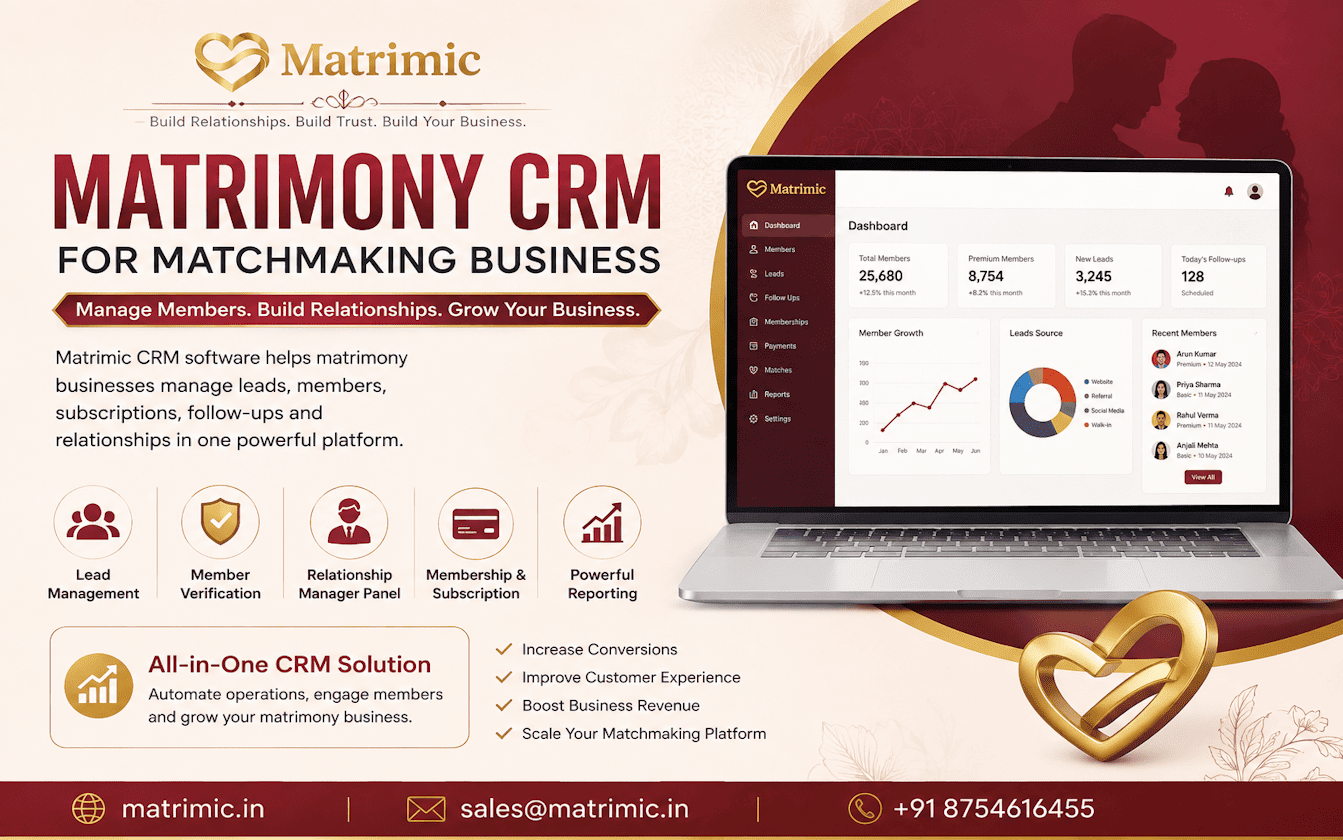 matrimony CRM software