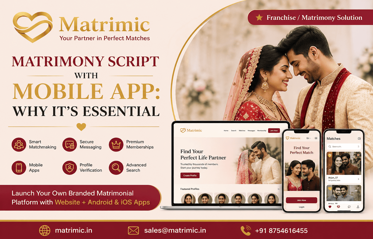 Matrimony Script with Mobile App