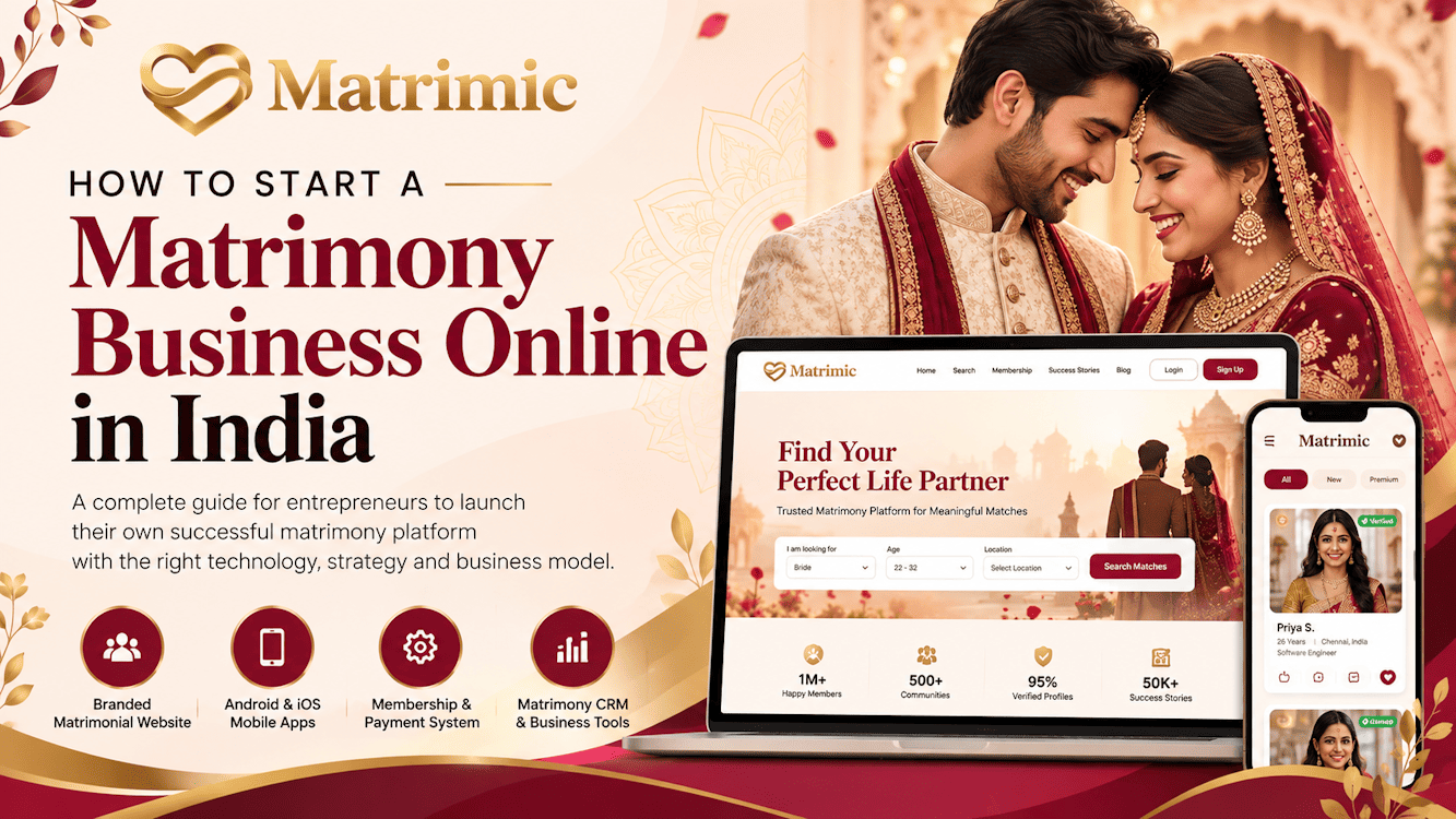 start matrimony business online